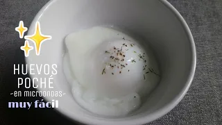 [CÓMO HACER] Huevos poché en microondas - MUY FÁCIL ✨🤯