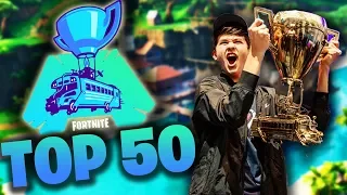 TOP 50 FORTNITE WORLD CUP MOST VIEWED CLIPS