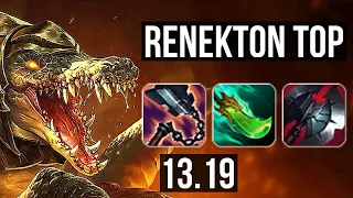 RENEKTON vs YONE (TOP) | Rank 2 Renekton, 6 solo kills | BR Challenger | 13.19