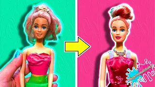 Transformando y restaurando muñecas Barbie (Barbie makeover) - Supermanualidades