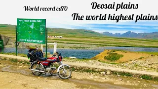 Deosai National Park You do not miss this place world record cd70 motorcycle cycle on deosai….