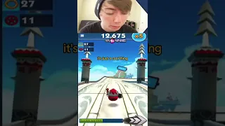 Angry Birds in Sonic Dash