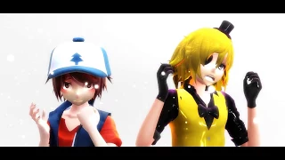 【MMD】Attention【Dipper Pines and Bill Cipher】【Gravity Falls】