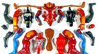 Assemble Batman VS Siren Head VS Hulk Buster VS Spiderman Avengers Superhero Toys