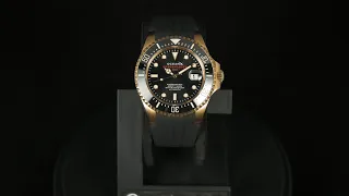 OceanX Sharkmaster 600 Automatic Men's Diver Watch 44mm Black Dial SMS600-01