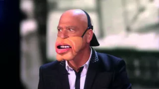 America's Got Talent 2015 - Paul Zerdin Ventriloquist Turns Howie Mandel into a Doll - Semi Final