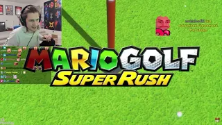 xQc Reacts to Mario Golf Trailer with Twitch Chat