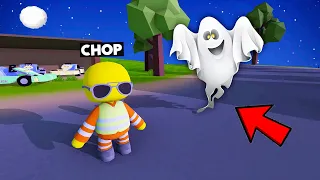 WOBBLY LIFE CHOP CAUGHT HIS OWN CUTE GHOST PET