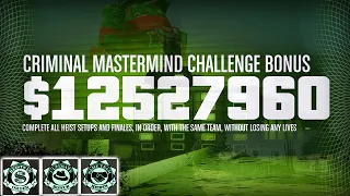 2023 GTA Online Criminal Mastermind Complete! $12,527,960 | The Pacific Standard Heist