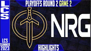 GG vs NRG Highlights Game 2 | LCS Summer 2023 Playoffs Upper RND 2 | Golden Guardians vs NRG Esports