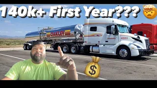 Are Oakley drivers really making 140k first year?? 😳🤨💰💵 #trucking #trucker #foodgrade #mrbeast