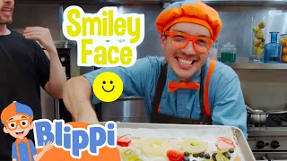 Blippi Makes Fruit Pizza! | Learn Sign Language With Blippi | Educational Videos For Kids