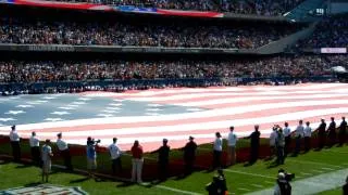 Bears vs Falcons 09/11/11 Game opening tribute and national anthem