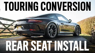 Porsche 911 GT3 Touring conversion | Porsche 911 GT3 Rear seat install Driven & Explained!