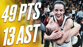 EVERY MOMENT From Caitlin Clark's Record Breaking Night | Full Highlights | 2.15.24