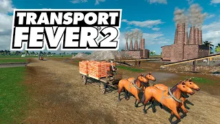 Transport Fever 2 - Перевозка кирпичей на новый повозках! #3