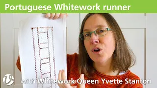 White Threads FlossTube #46 – Portuguese Whitework runner