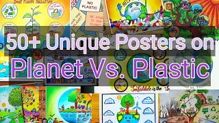 Planet Vs. Plastic 50+ Unique Posters, Earth Day Posters, Posters for Environment