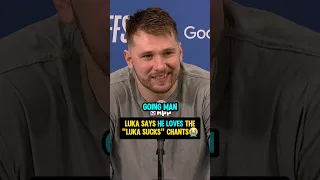 Luka's reaction to OKC crowds "Luka sucks" chants😭