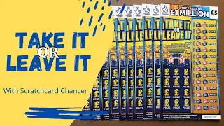 Take it or leave it - £5 scratch cards today - with Scratchcard Chancer - National Lottery uk