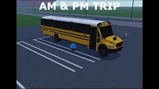 AM and PM trip | School Bus Simulator | Roblox