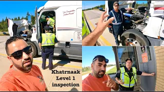 Canada Police 👮‍♀️ Stopped our Truck on Scale & did INSPECTION 😱 | Team Trucking Vlog