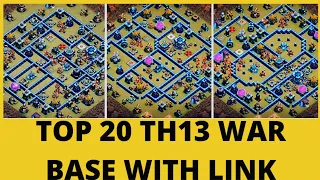 TOP 20 TH13 War base with LINK | Best TH13 War Base in 2021