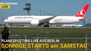 Samstagmorgen Planespotting LIVE vom BER Berlin Brandenburg International