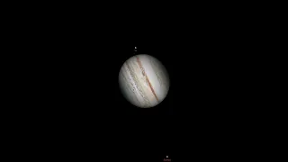 Jupiter Rotates as Moons Orbit