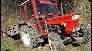 Zetor 6245 & Fiat 420 DT - Talijan se zaglavio, čeh bez problema (Utovar i vožnja šljunka)