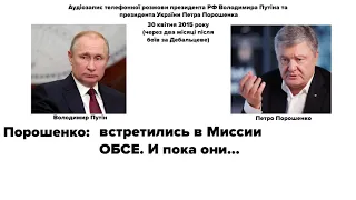 «Пленки» Деркача. Запись телефонного разговора Порошенко с президентом России Путиным в апреле 2015