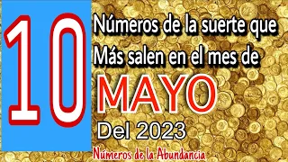 10 números de la suerte para el mes de Mayo del 2023 🍀💰 números para hoy 🍀💰🍀💰🍀💰💰💰💰