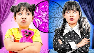 Baby Doll Become Wednesday Addams To Protect Herself | Baby Doll & Friends