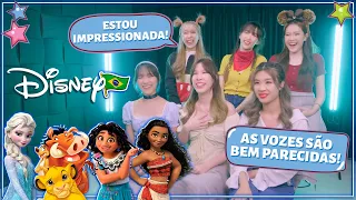 GRUPO DA TAILÂNDIA REAGE A MÚSICAS DA DISNEY EM PORTUGUÊS (COM IWISH)