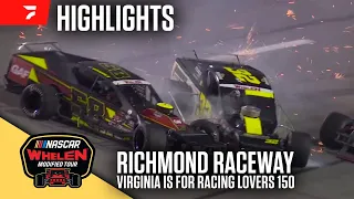 NASCAR Whelen Modified Tour Thriller at Richmond Raceway | Highlights