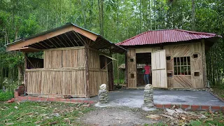 Single mother Build kitchen doors and chicken coops - Build house for chicken - Green forest life