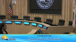 Redondo Beach Preservation Commission May 3, 2023