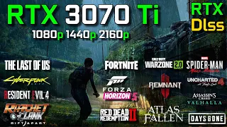 RTX 3070 Ti + R7 7700X | Test in 20 Games | Ray Tracing & Dlss Test | 1080p 1440p & 4k | 2023