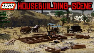 RDR2: Housebuilding Scene In LEGO (4K)