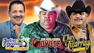 Julio Preciado, El Coyote & Chuy Lizárraga | Puros Corridos Con Banda Para Pistear - Mix 20 Éxitos