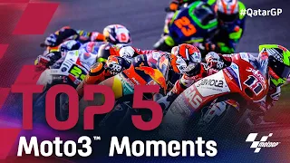 Top 5 Moto3™ Moments | 2021 #QatarGP