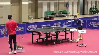 Sun Yingsha training serve | 2020 World Cup #8