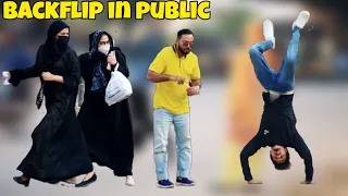 Disabled Man Backflip Prank - Amazing Public Reactions - New Talent 2021