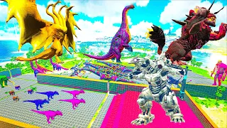 TEAM Godzilla & KONG DESTROY GIANT DIAMOND MONSTER: Atomic Breath | Godzilla Ark park