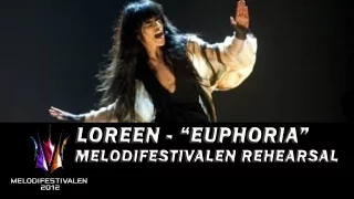 Loreen - "Euphoria" - 2nd dress rehearsal for melodifestivalen 2012 final