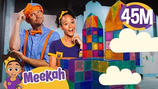 Blippi & Meekah's Block Tower  | Educational Videos for Kids | Blippi and Meekah Kids TV