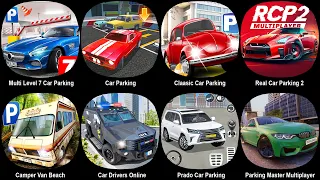 Multi Level 7 Car Parking Simulator,Classic Car Parking,Real Racing 3,Car Drivers Online: Fun City