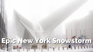 New York City Snowstorm in 4K