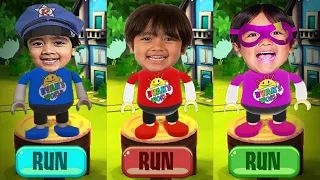 Tag with Red T-Shirt Ryan vs Blue T-Shirt Ryan vs Purple T-Shirt Ryan - Real Run Gameplay