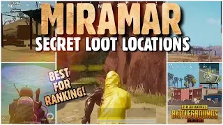 SECRET LOOT LOCATIONS for RANKING on MIRAMAR - MOST UNDERRATED | PUBG Mobile